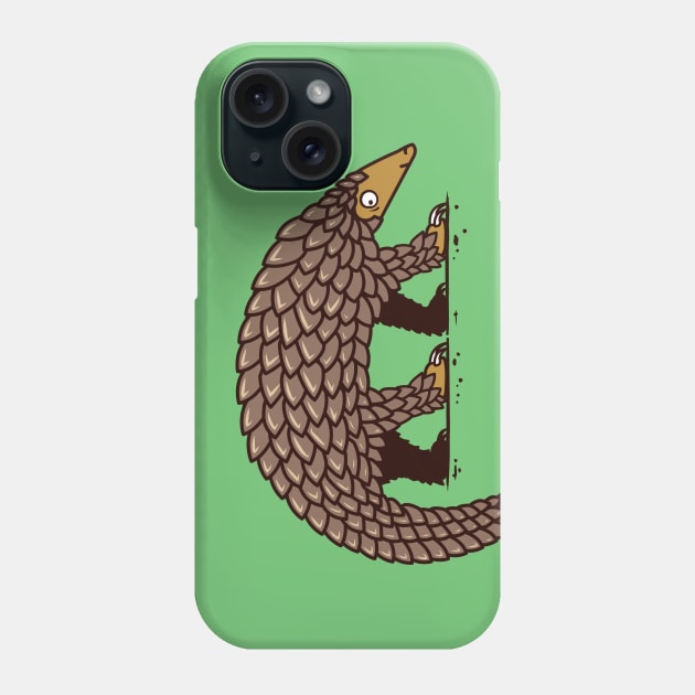 Pangolin Illustration Phone Case by bangtees