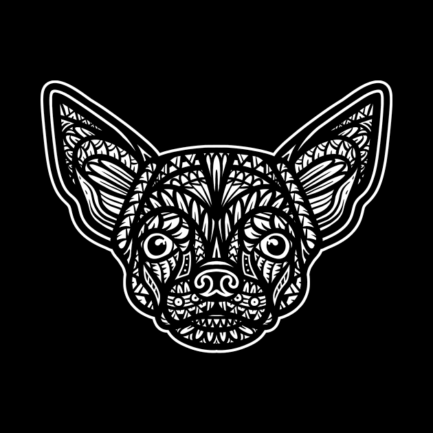 Chihuahua Tribal by Barabarbar artwork