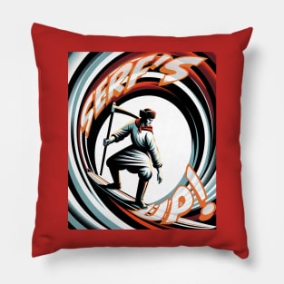 Serf's Up! - Surfing Serf Rising Pillow