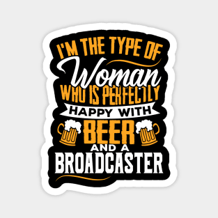 Funny Broadcaster's Wife Girlfriend Gift Magnet