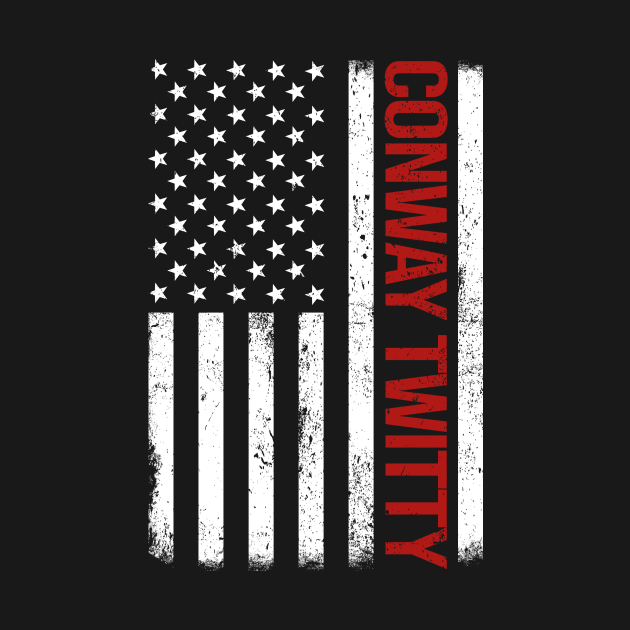 Graphic Conway Twitty Proud Name US American Flag Birthday Gift by Intercrossed Animal 