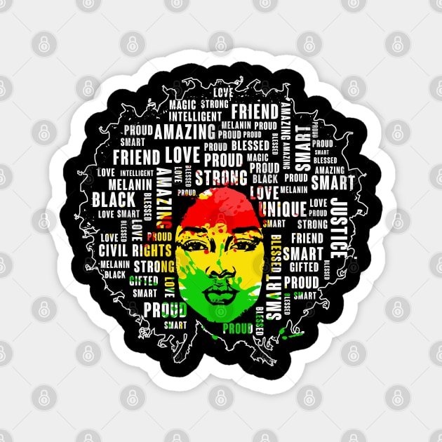Black Woman, Black Women, Black history Magnet by UrbanLifeApparel