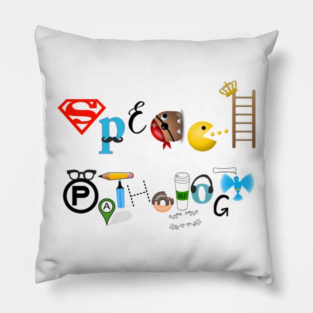 Iconic Speech Pathology Pillow by TheSpeechBanana615