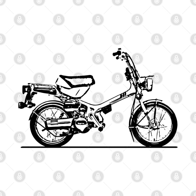 NC50 Express Motorcycle Sketch Art by DemangDesign