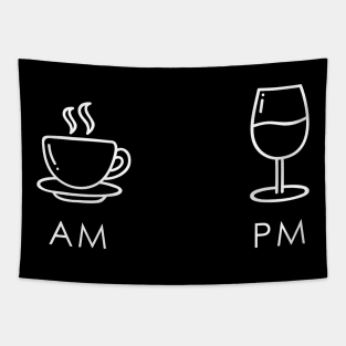 AM PM Wine Tapestry