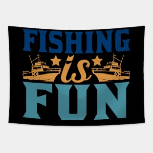 fishing is  fun Tapestry