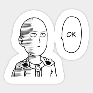 Original One Punch Man Stickers Teepublic