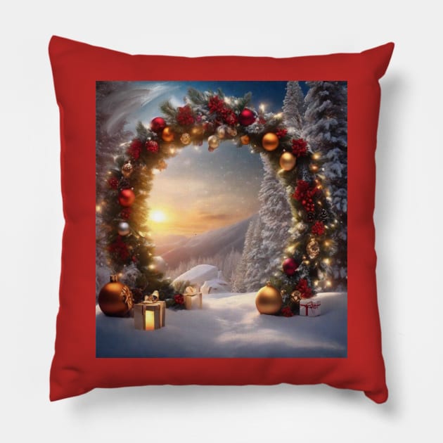 Christmas stargate Pillow by sailorsam1805