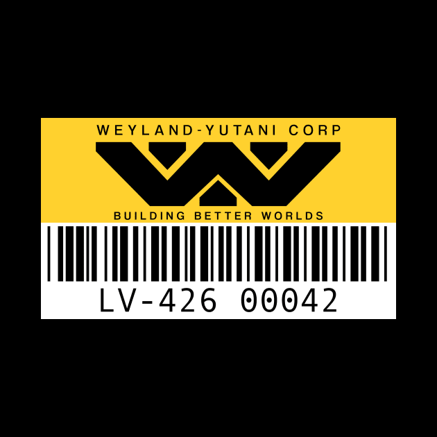 Weyland Yutani Asset tag by Bryan Finster