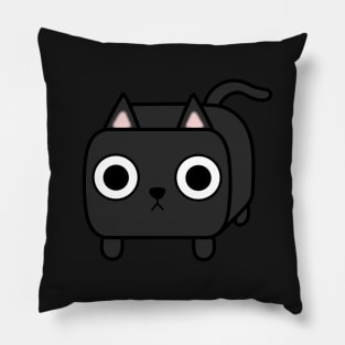 Black Kitty Cat Loaf Pillow