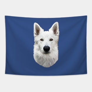 White Swiss Shepherd Dog Tapestry