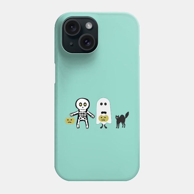 Squad Ghouls, Halloween Phone Case by WonBerland