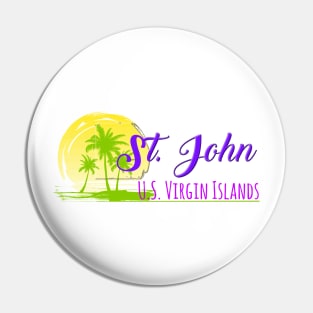 Life's a Beach: St. John, U.S. Virgin Islands Pin