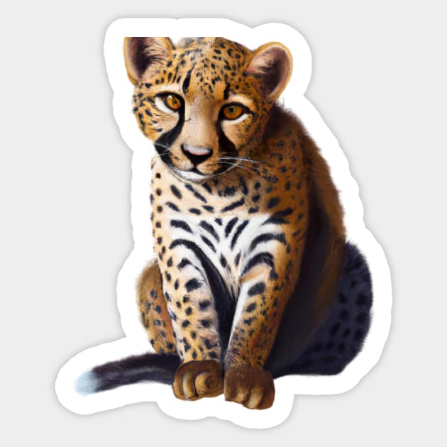 Sticker leopard pattern 