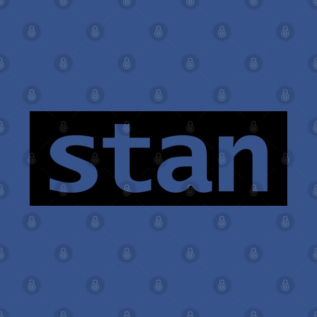 Minimal Stan Slang Typography by ellenhenryart