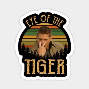 Dean Winchester Eye of The Tiger Vintage Magnet