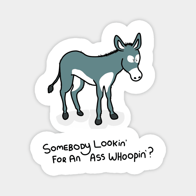 Grumpy Donkey Magnet by grumpyanimals