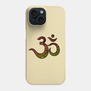 Tropical OM tribal mandala Phone Case