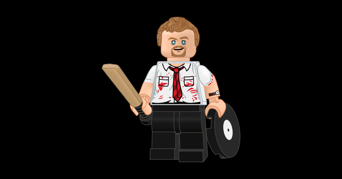 Lego Shaun of the Dead Shaun Of The Dead Sticker TeePublic