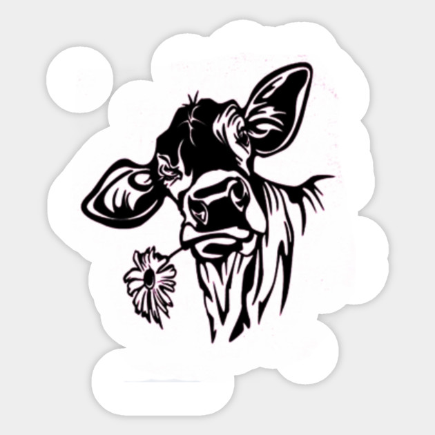 Cute Cow Cute Cow Sticker Teepublic