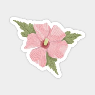 Pink Hibiscus Magnet