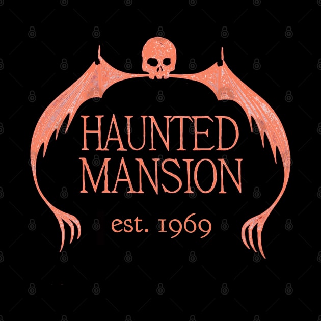 Haunted Mansion - Original logo - 50th Anniversary - Orange by vampsandflappers