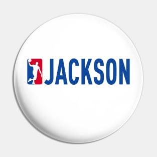 Jackson NBA Basketball Custom Player Your Name T-Shirt Pin