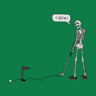 Golfing Skeleton T-Shirt