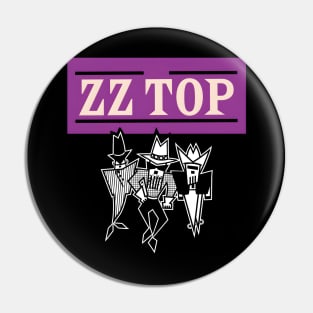 ZZ Tribute The Top Pin