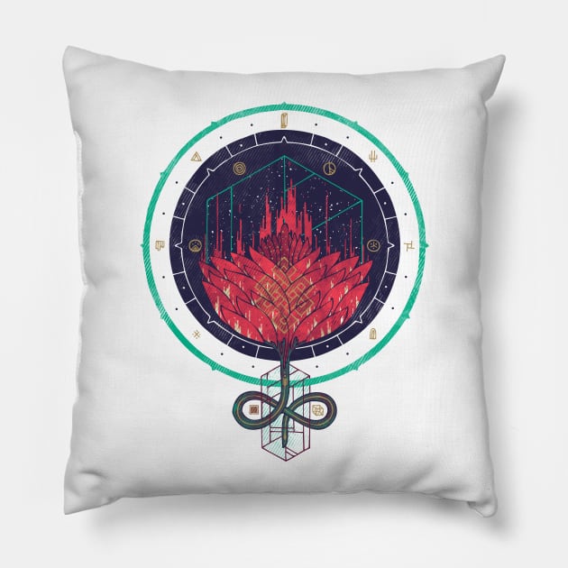 Fading Dahlia Pillow by againstbound