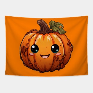 Cute Happy Pumpkin 001 Tapestry