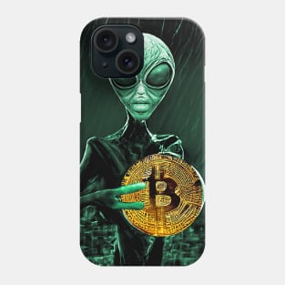 Alien Bitcoin Collectors Mars Invasion Sci-fi Phone Case