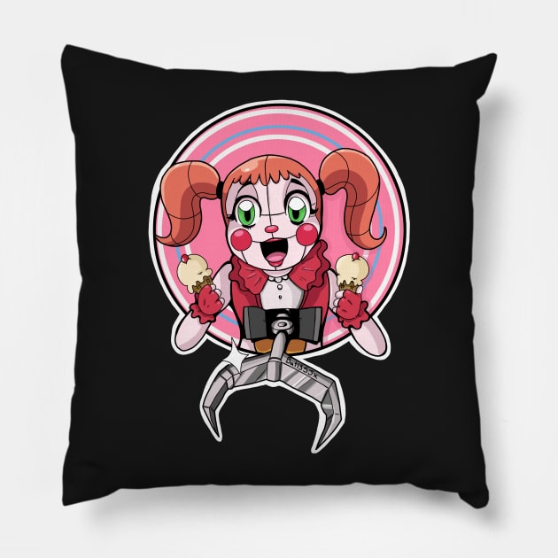 Circus Baby Ice-cream Pillow by Bat13SJx