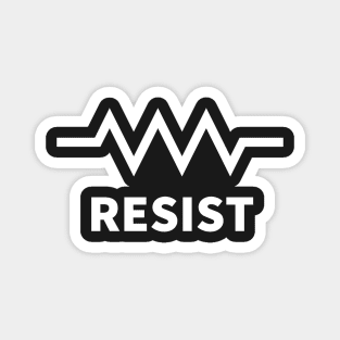 Resist (white) Magnet