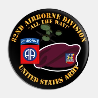 82nd Airborne Div - Beret - Mass Tac - Maroon  - 82nd Avn Regt Pin