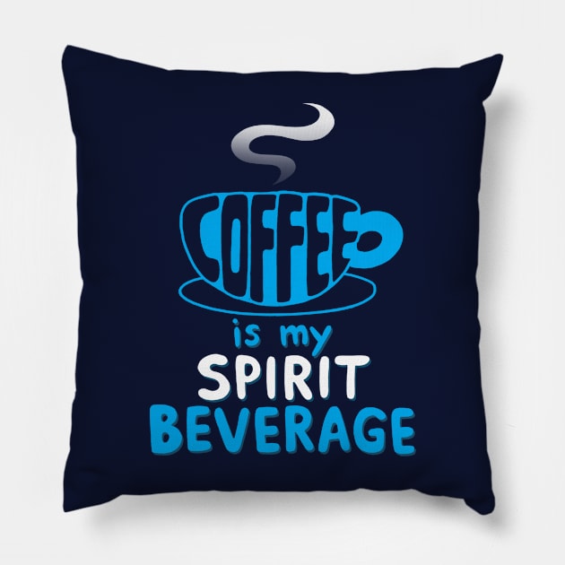 Coffee Spirit Animal Funny Meme Gift For Coffee Lovers Pillow by Originals By Boggs