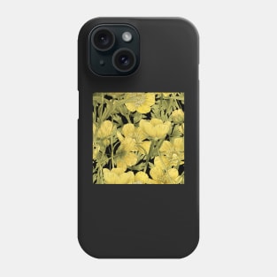 Buttercup on black Phone Case