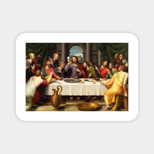 Last Supper Juan de Juanes 1562 Art Print The First Eucharist Magnet