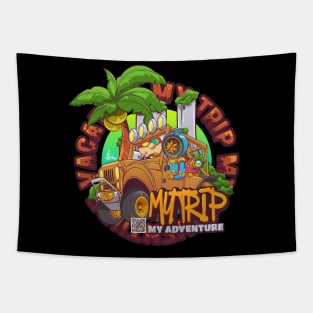 The Cartoon Character Adventure Tapestry