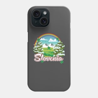 Slovenia Alps travel logo Phone Case