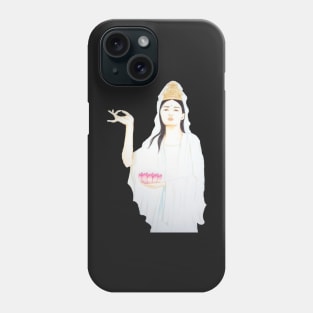 Kwan Yin, Goddess of Love and Compassion- Yellow Phone Case