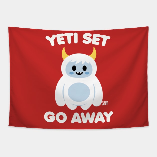 YET I SET GO AWAY Tapestry by toddgoldmanart