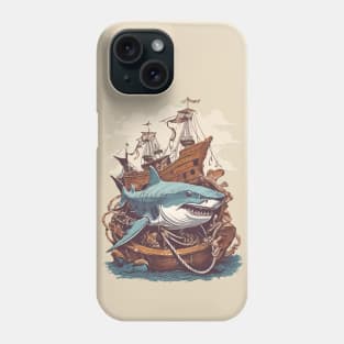 Vintage Shark attack Phone Case