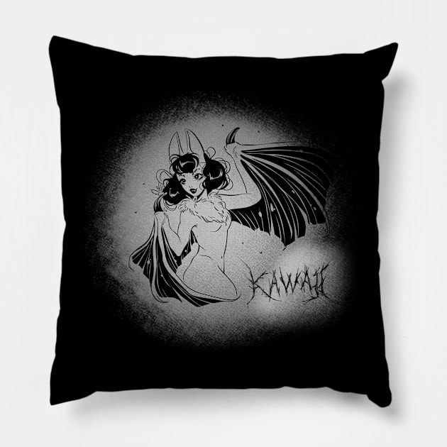 Halloween Kawaii Babe Pillow by Milochka