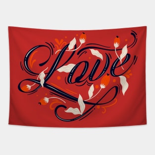 Love Flower Tapestry