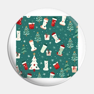 Christmas pattern Pin