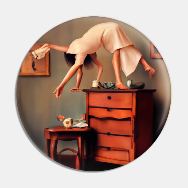 Surrealistic a housewife Pin by Ikhwan Sugianto