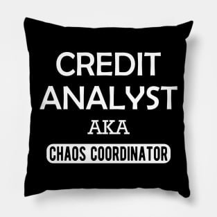 Credit Analyst aka chaos coordinator Pillow