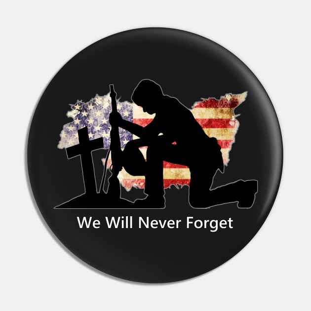 We Will Never Forget Pin by D_AUGUST_ART_53