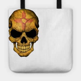 New Mexico Flag Skull Tote